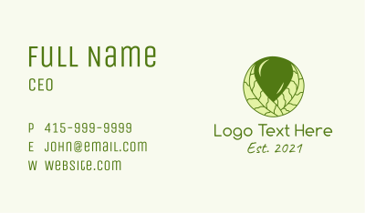 Organic Leaf Extract  Business Card Image Preview