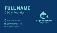 Fish Water Drop Business Card Image Preview