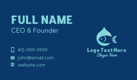 Fish Water Drop Business Card Preview