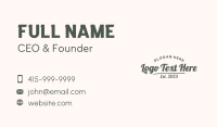 Generic Script Brand Business Card Image Preview