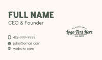 Generic Script Brand Business Card Preview