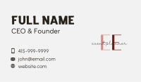 Elegant Feminine Brand Letter  Business Card Image Preview