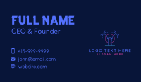 Neon Summer Nightlife Business Card Image Preview