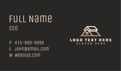 House Attic Roofing Business Card Image Preview