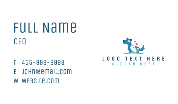 Dog Cat Pet Business Card Design Image Preview