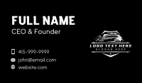 Car Polish Detailing Business Card Design