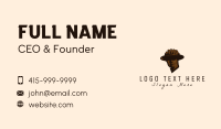 Bronze Man Sculpture  Business Card Image Preview