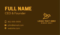 Golden Canary Outline Business Card Image Preview