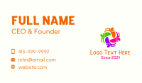 Multicolor Happy People Business Card Image Preview