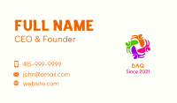 Multicolor Happy People Business Card Image Preview