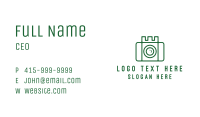 Castle Camera Outline Business Card Image Preview