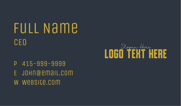 Elegant Designer Wordmark Business Card Design Image Preview