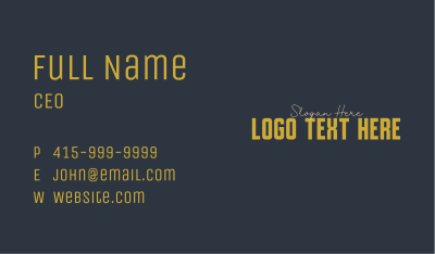 Elegant Designer Wordmark Business Card Image Preview