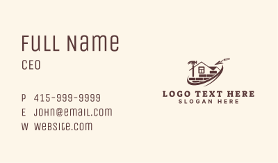 Brick House Construction Business Card Image Preview