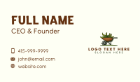 Garden Landscaping Wheelbarrow Business Card Design