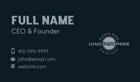 Gray Circle Company Business Card Preview