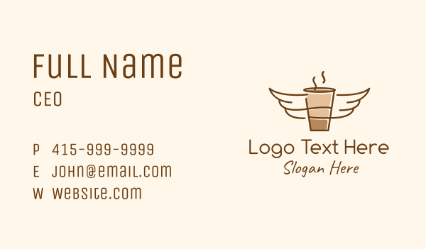 Angel Coffee  Business Card Design