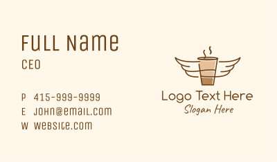 Angel Coffee  Business Card Image Preview