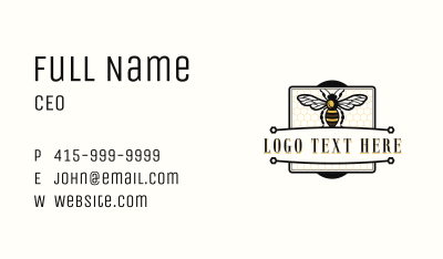 Wasp Bee Honey Business Card Image Preview