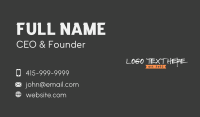 Street Wear Wordmark Business Card Image Preview