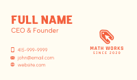 Orange Arrow Price Tag Business Card Image Preview