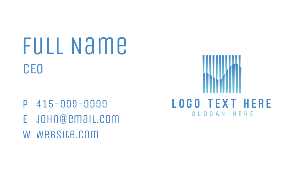 Generic Waves Startup Business Card Design Image Preview