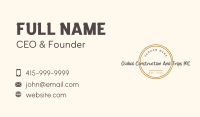 Hipster Cafe Wordmark Business Card Image Preview