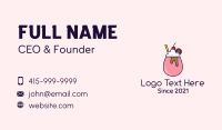 Milkshake Drink Business Card Design