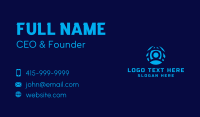 Human Globe Profile Business Card Design