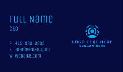 Human Globe Profile Business Card Image Preview