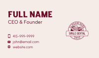Red Home Roof Repair Business Card Image Preview