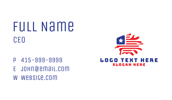 USA Geography Flag Business Card Design Image Preview