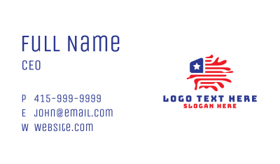 USA Geography Flag Business Card Image Preview