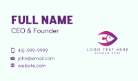 Purple Fish Animal Business Card Image Preview