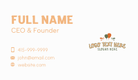 Balloon Splash Wordmark Business Card Image Preview