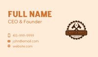 Hammer Saw Woodwork Business Card Image Preview