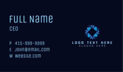 Tech Geometry Motion Business Card Image Preview