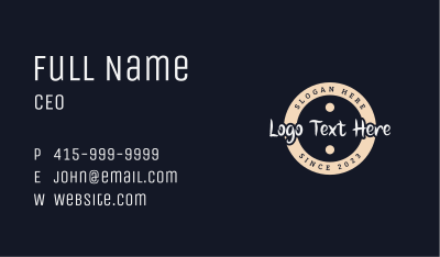 Apparel Branding Wordmark Business Card Image Preview