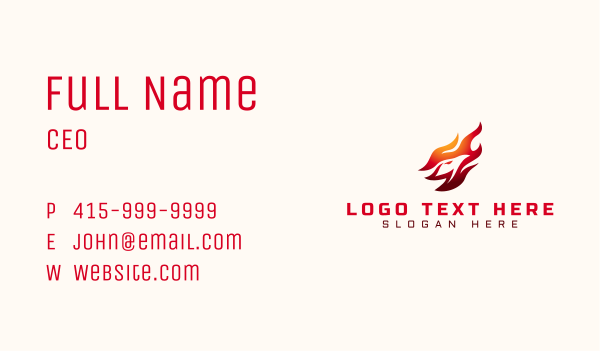Flame Bird Phoenix Business Card Design Image Preview