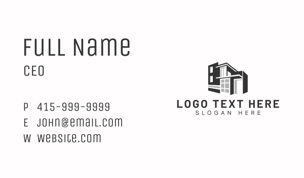 Architecture House Property Business Card Design Image Preview