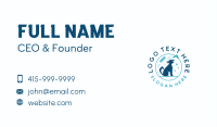 Dog Grooming Blower Business Card Image Preview