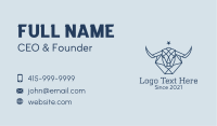 Star Taurus Outline Business Card Image Preview
