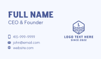 Blue Marine Sign Letter  Business Card Design