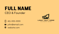 Mountain Mining Excavator Business Card Preview