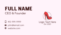 Flower Fashion Heel Business Card Image Preview