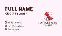 Flower Fashion Heel Business Card Design