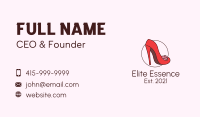 Flower Fashion Heel Business Card Image Preview