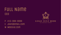 Royal Crown Crest  Business Card Image Preview