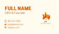 Blazing Fire House Business Card Image Preview