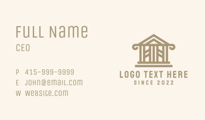 Pantheon Architecture Building Business Card Image Preview